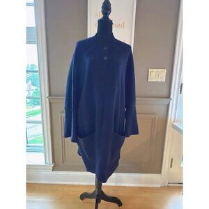 Chloé Long Sleeve with Crew Neck Blue Cardigan